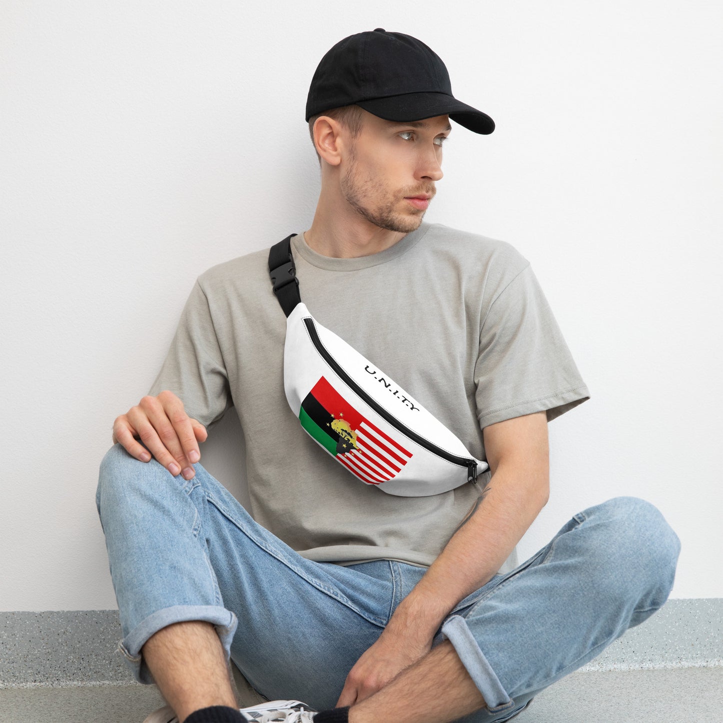 African American Unity Flag Fanny Pack