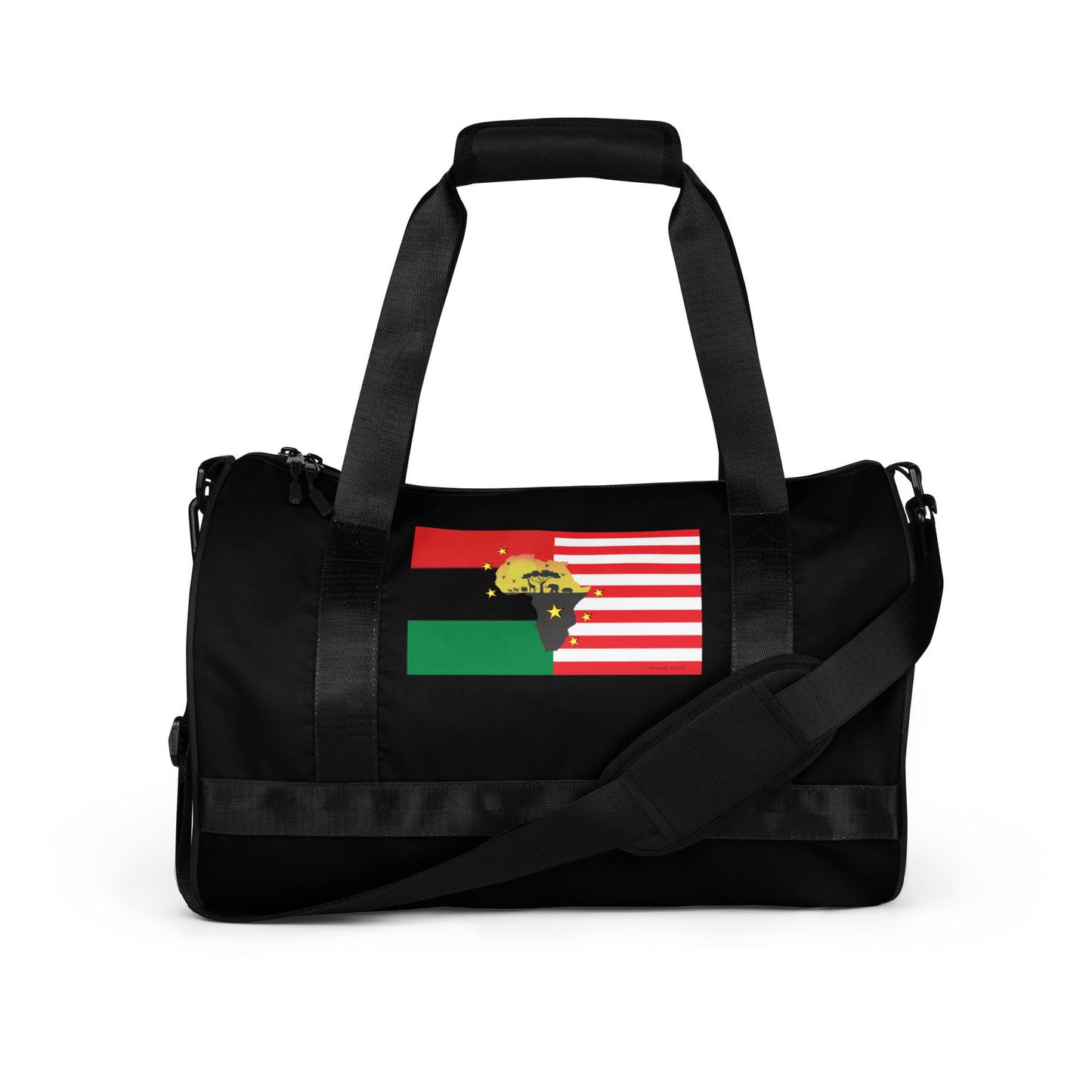 African American Unity Flag Gym Bag