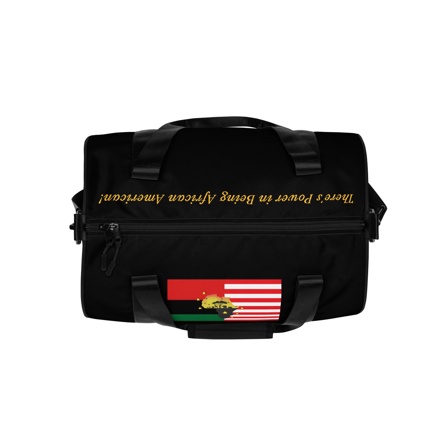 African American Unity Flag Gym Bag