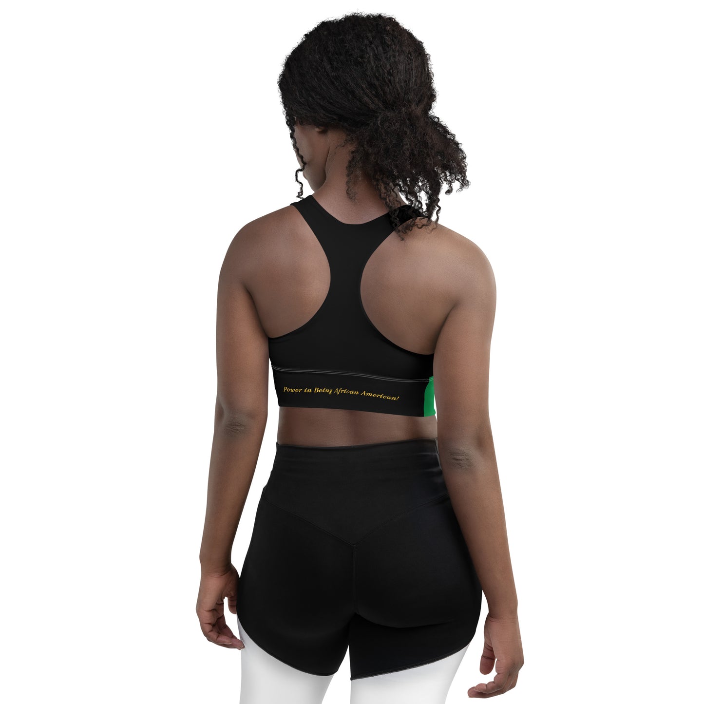 African American Unity Flag Sports Bra