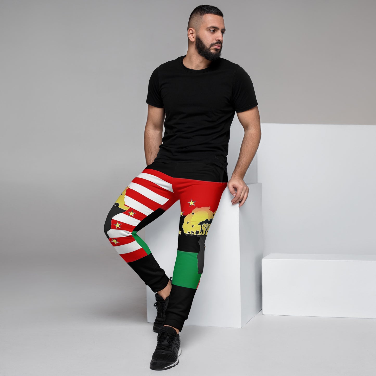 African American Unity Flag Joggers - Men