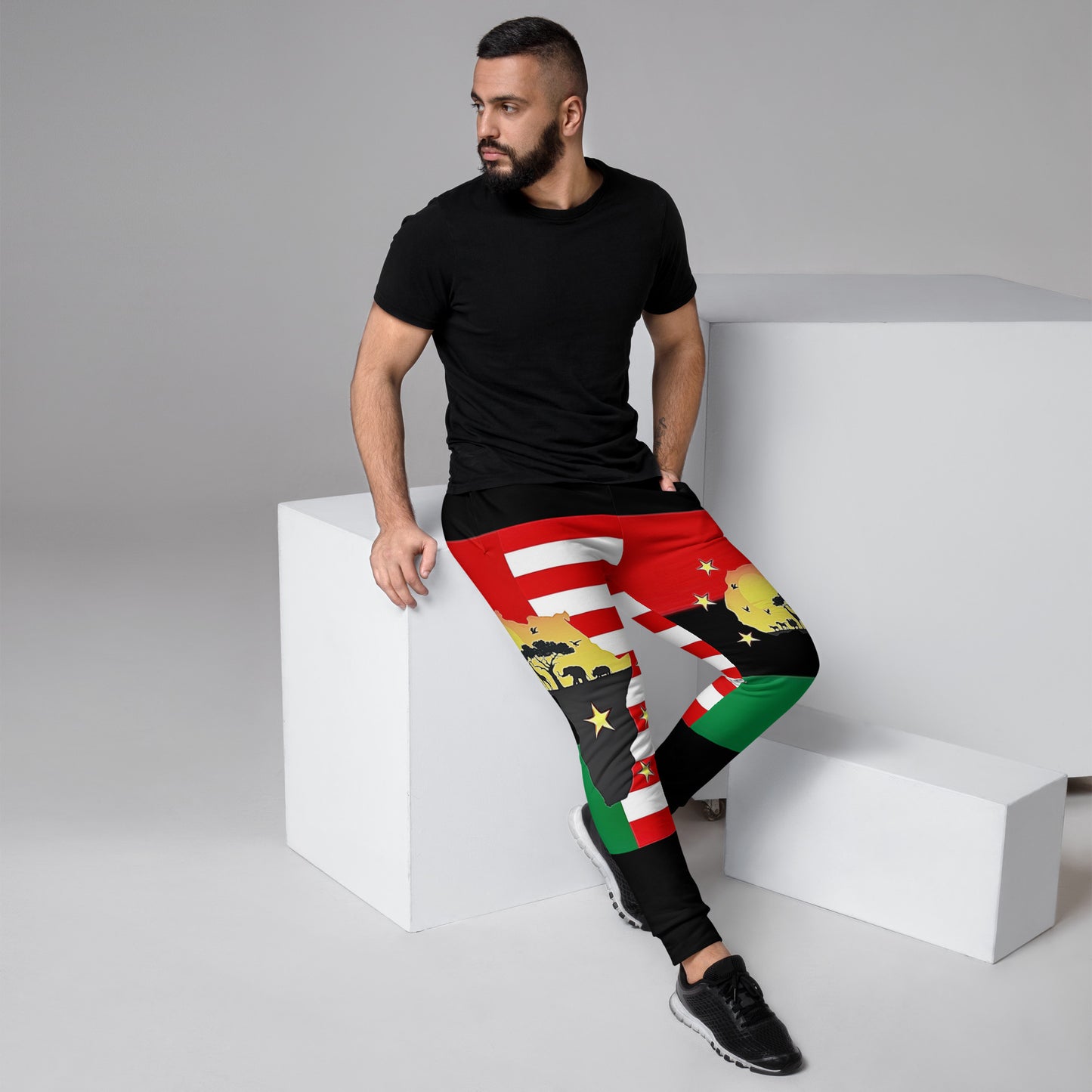 African American Unity Flag Joggers - Men