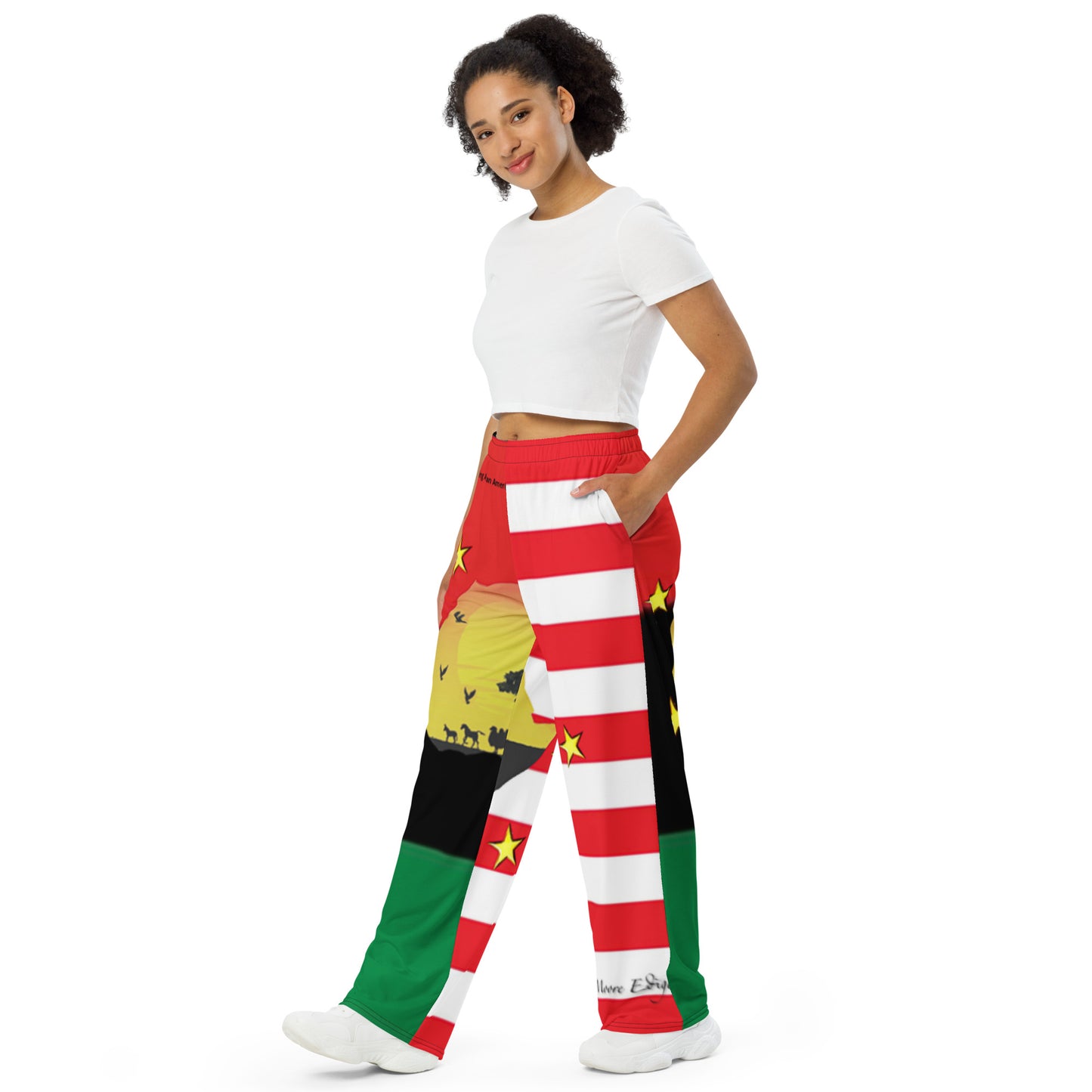 African American Unity Flag Pajama Pants - Unisex