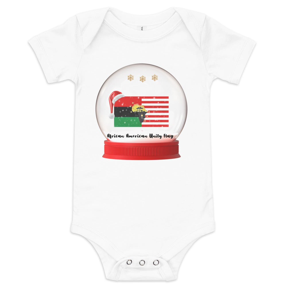 African American Unity Flag Christmas - Baby