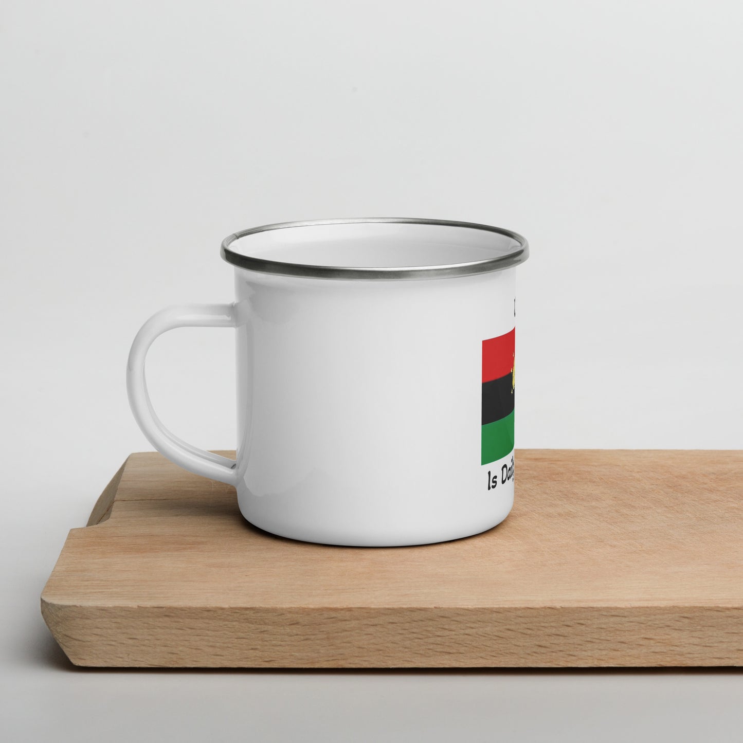 African American Unity Flag Enamel Mug