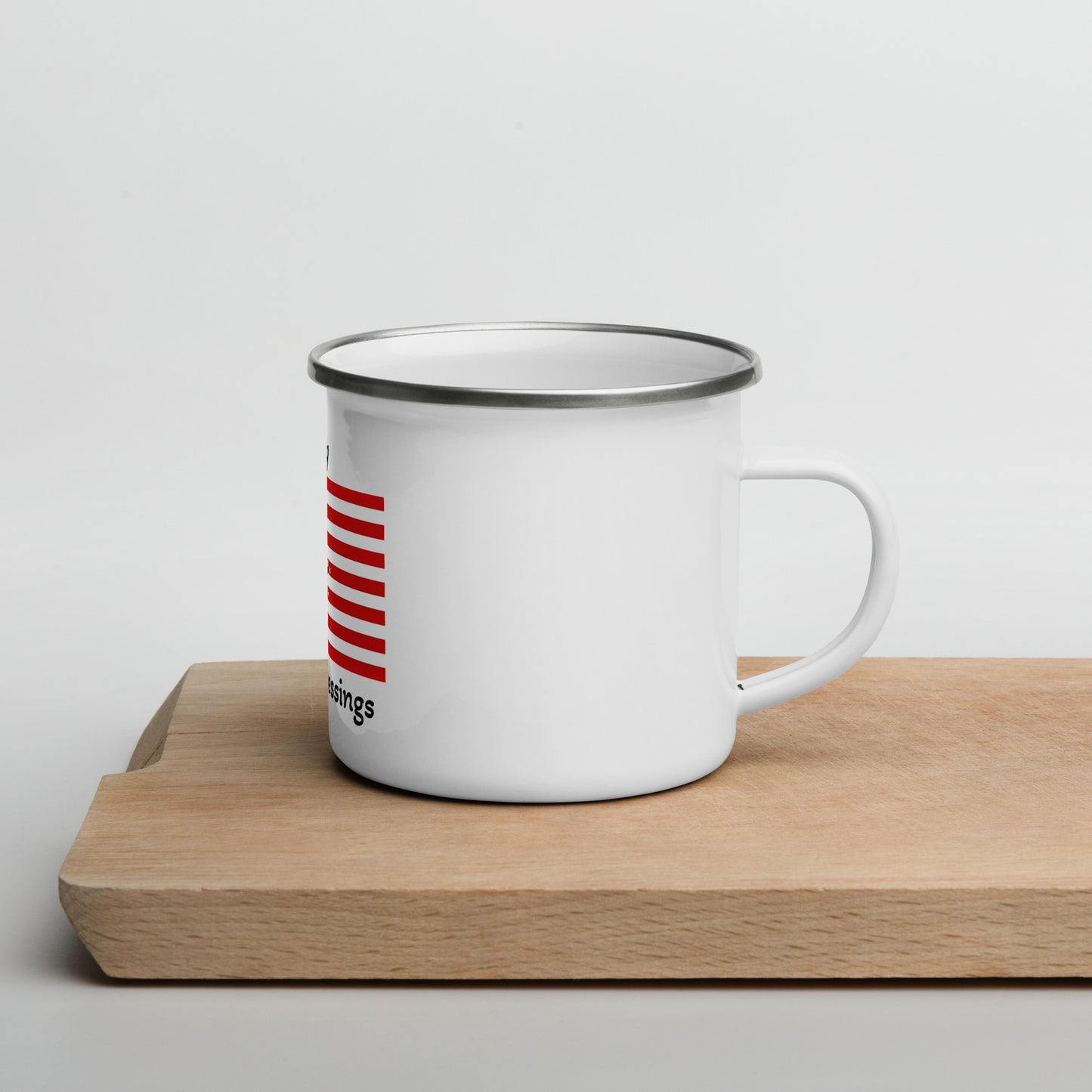 African American Unity Flag Enamel Mug