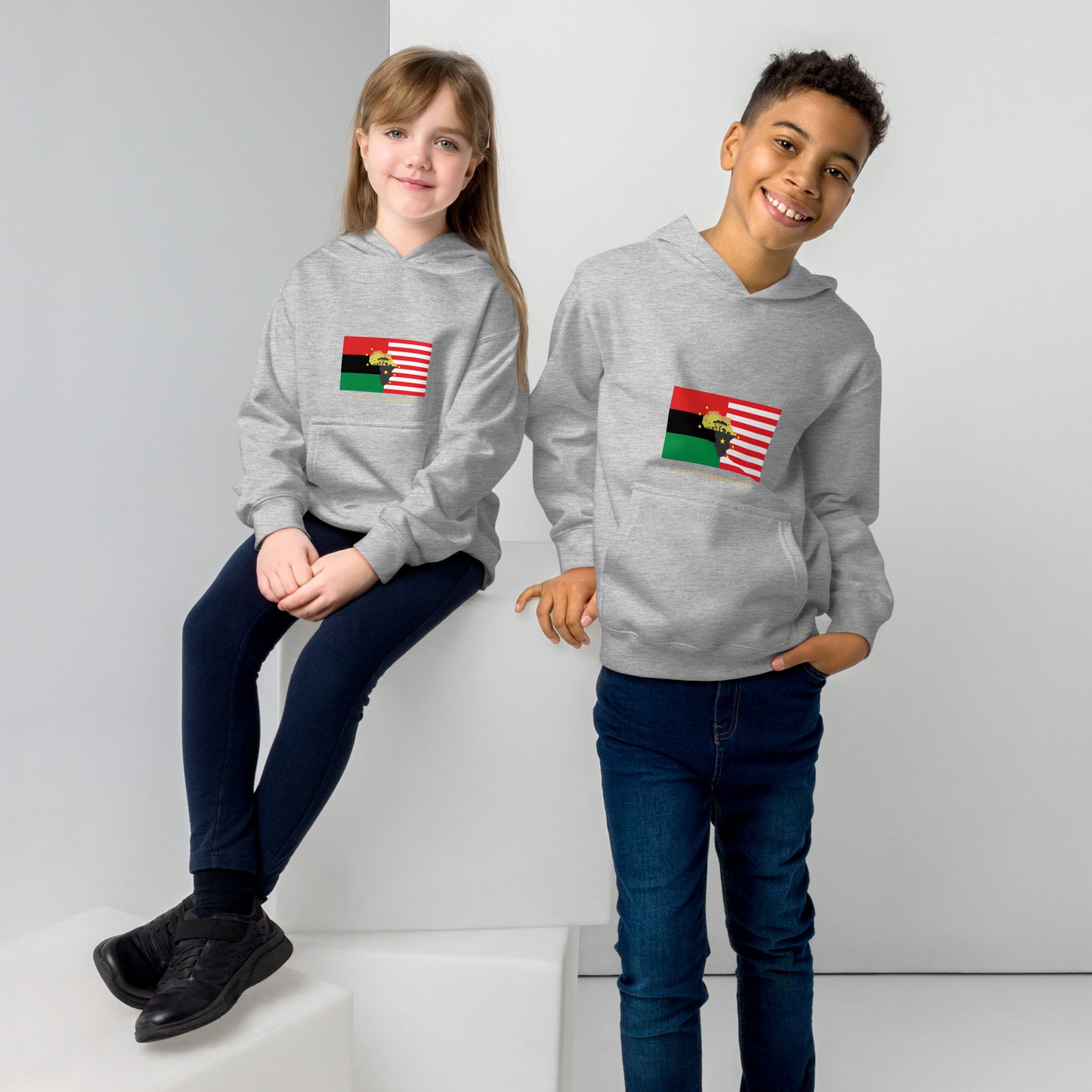 African American Unity Flag Hoodie - Kids