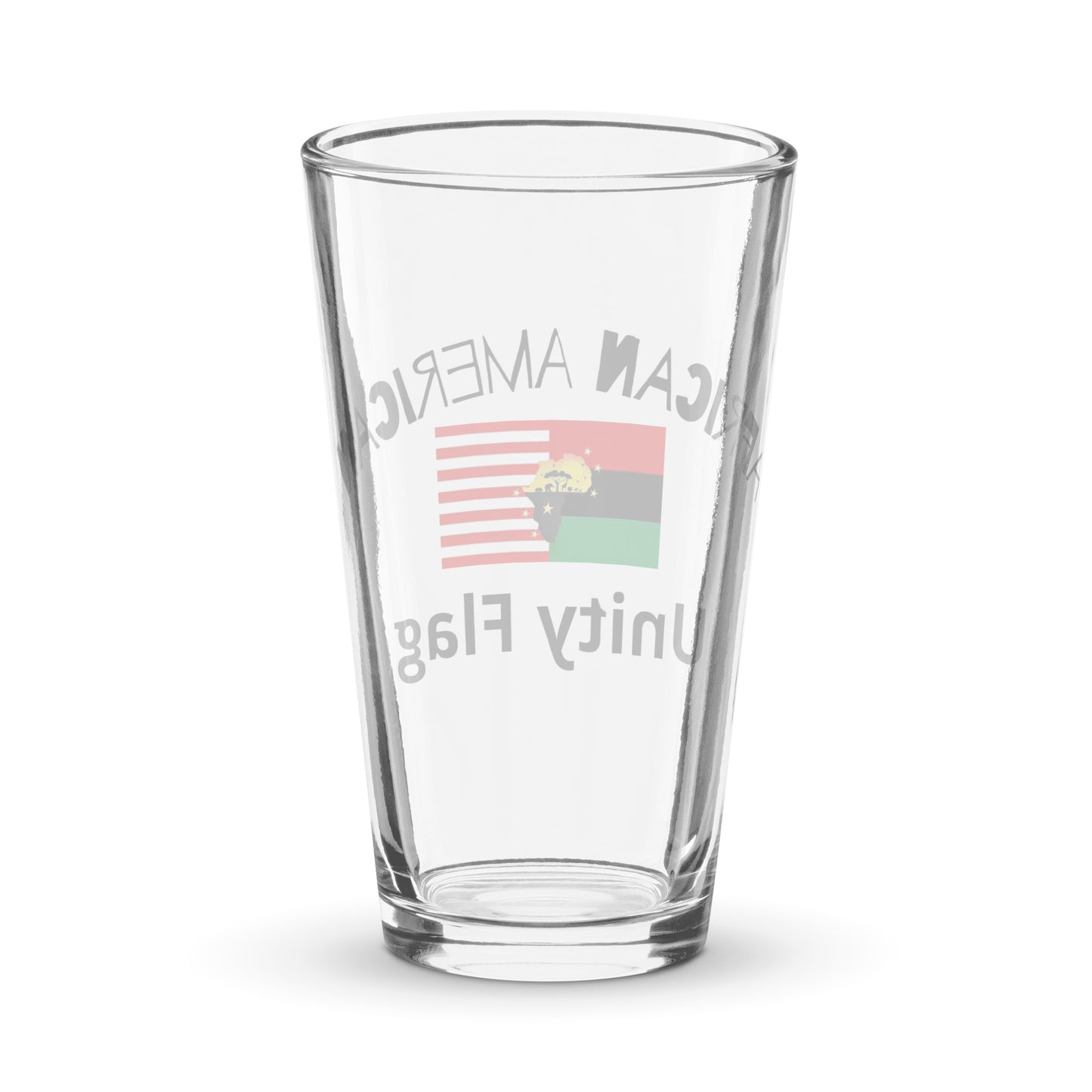 African American Unity Flag Shaker Glass