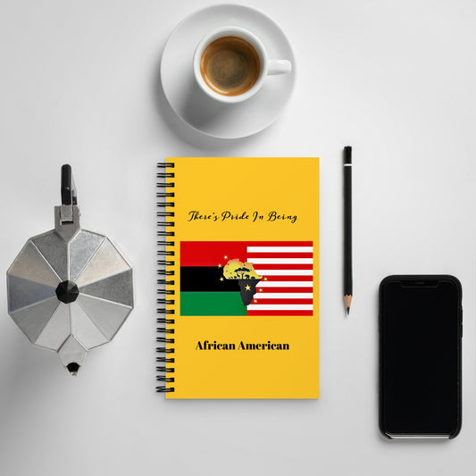 African American Unity Flag Spiral Notebook