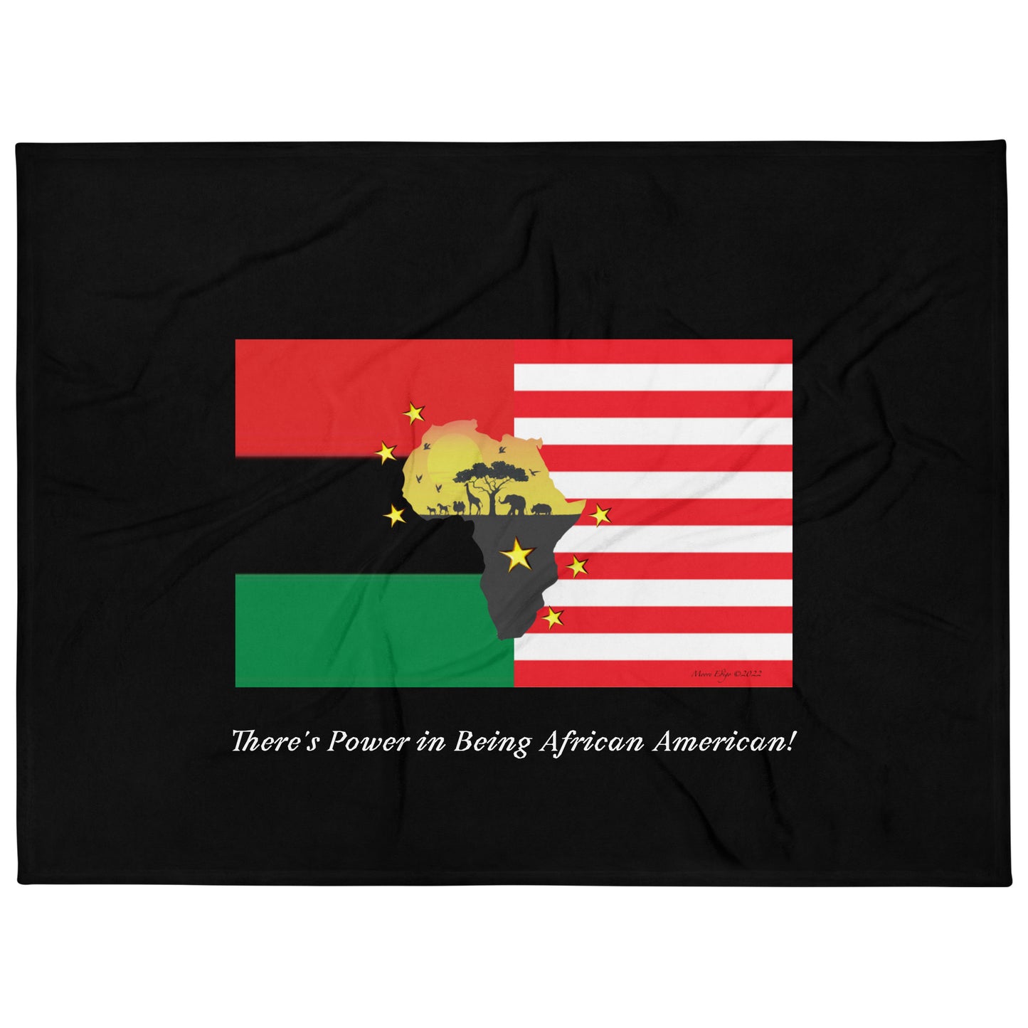 African American Unity Flag Blanket