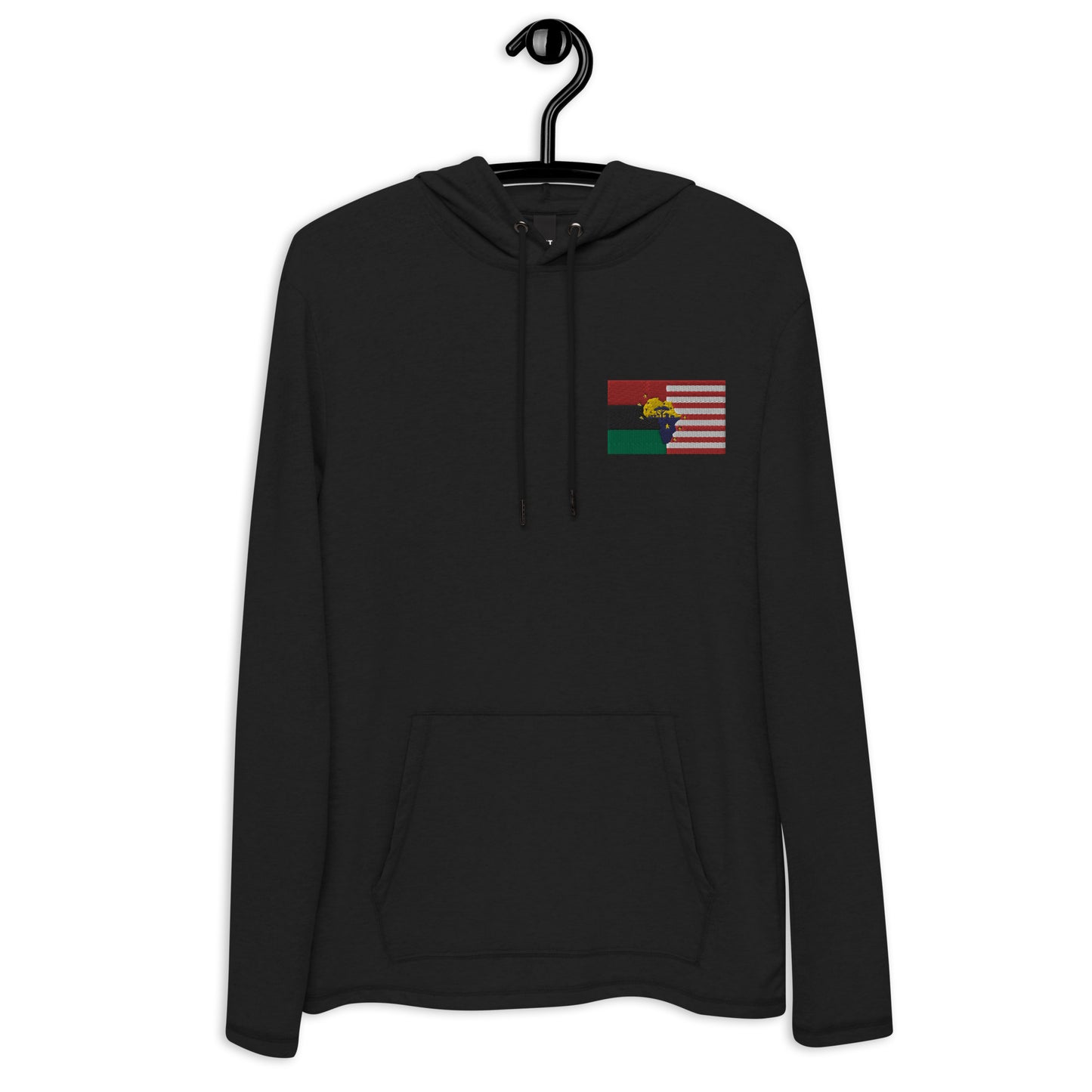 African American Unity Flag Lightweight Hoodie