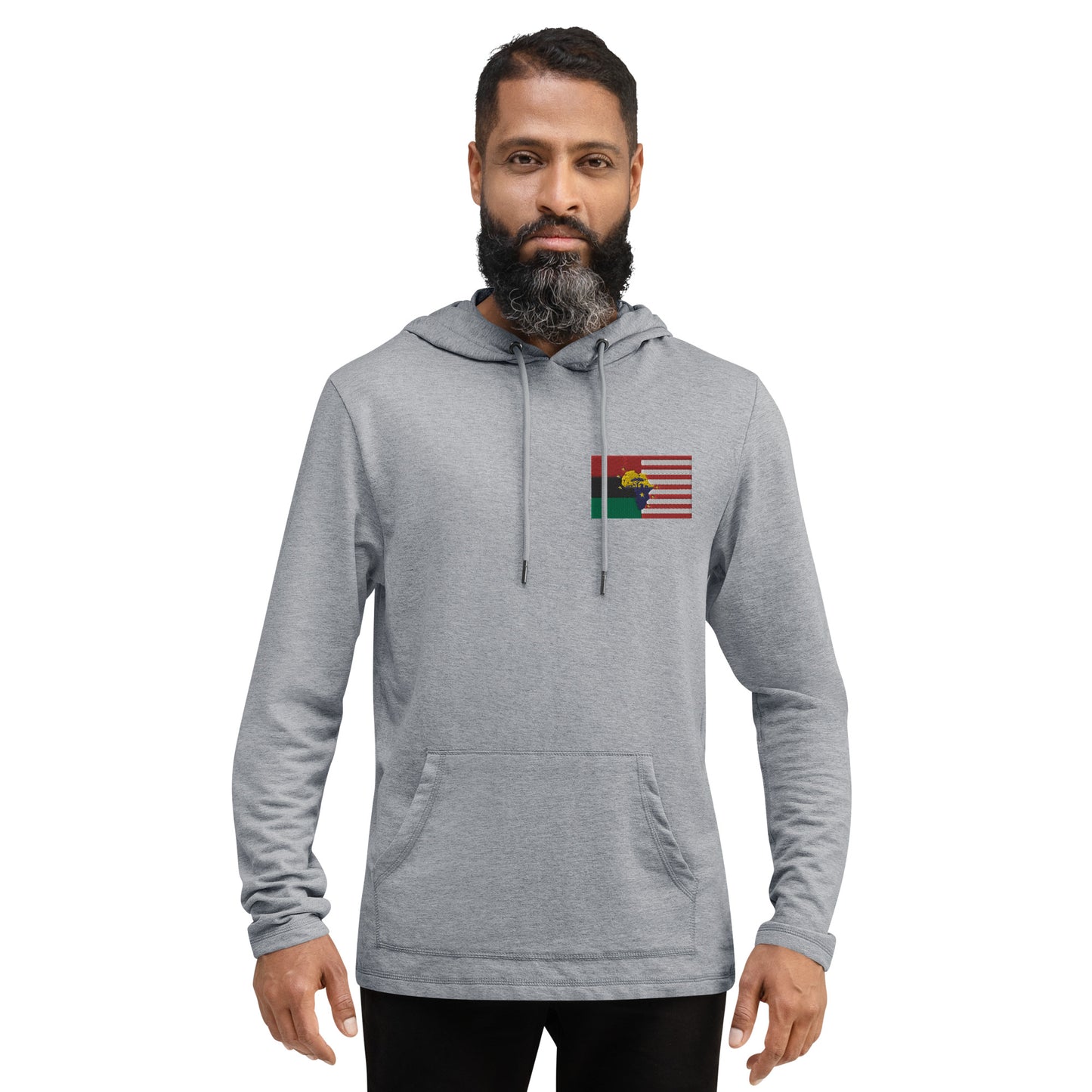 African American Unity Flag Lightweight Hoodie