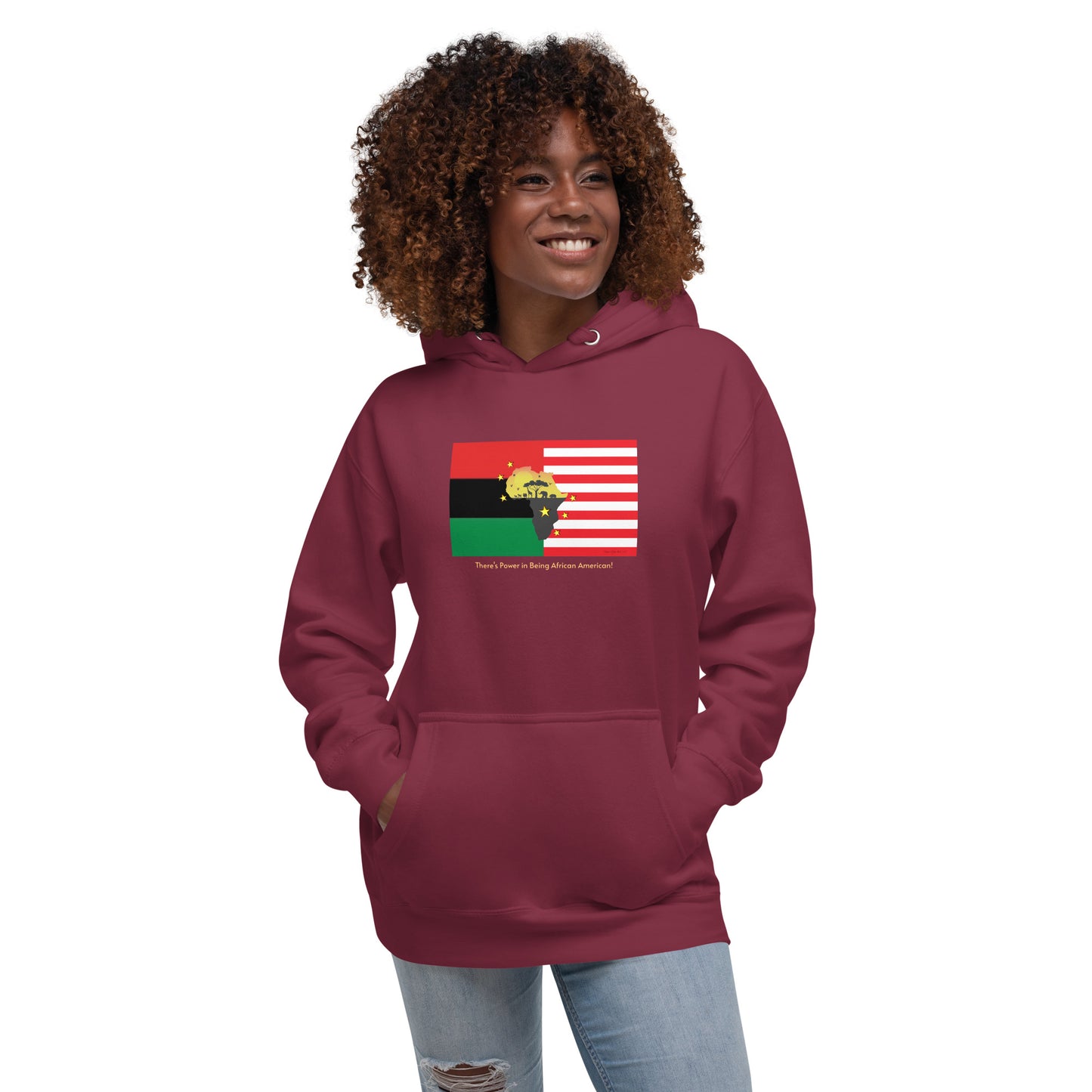 African American Unity Flag Hoodie - Unisex