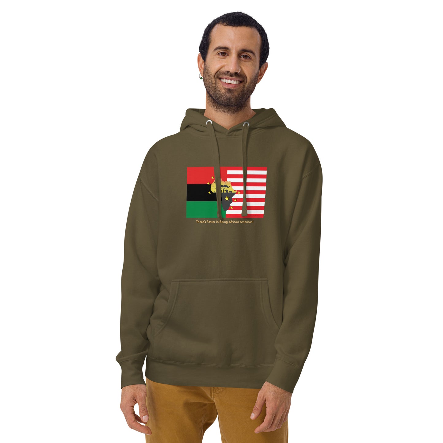 African American Unity Flag Hoodie - Unisex