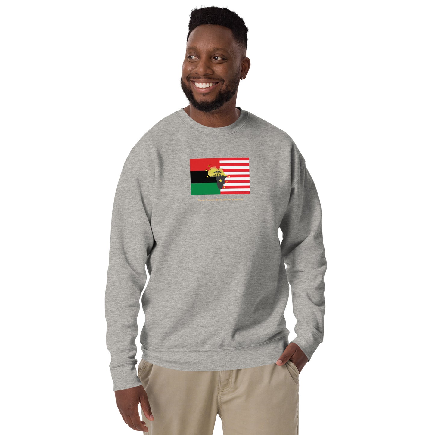 African American Unity Flag Premium Sweatshirt - Unisex