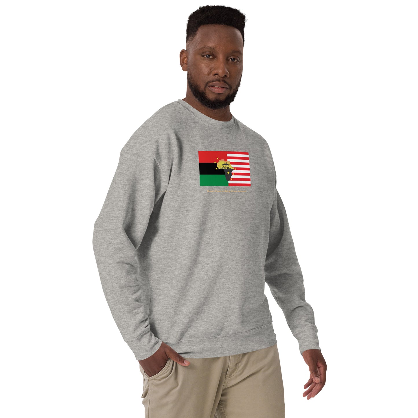 African American Unity Flag Premium Sweatshirt - Unisex