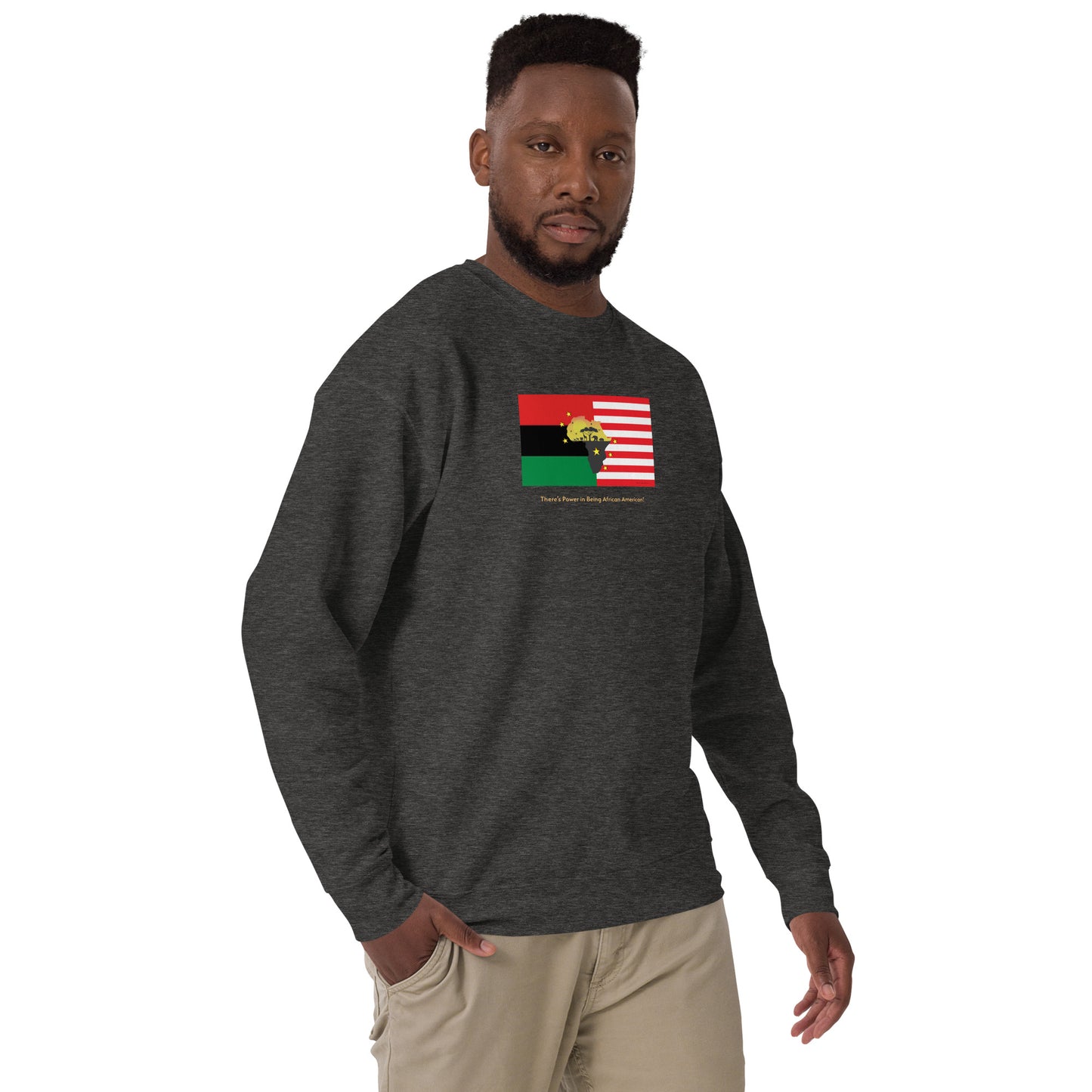 African American Unity Flag Premium Sweatshirt - Unisex