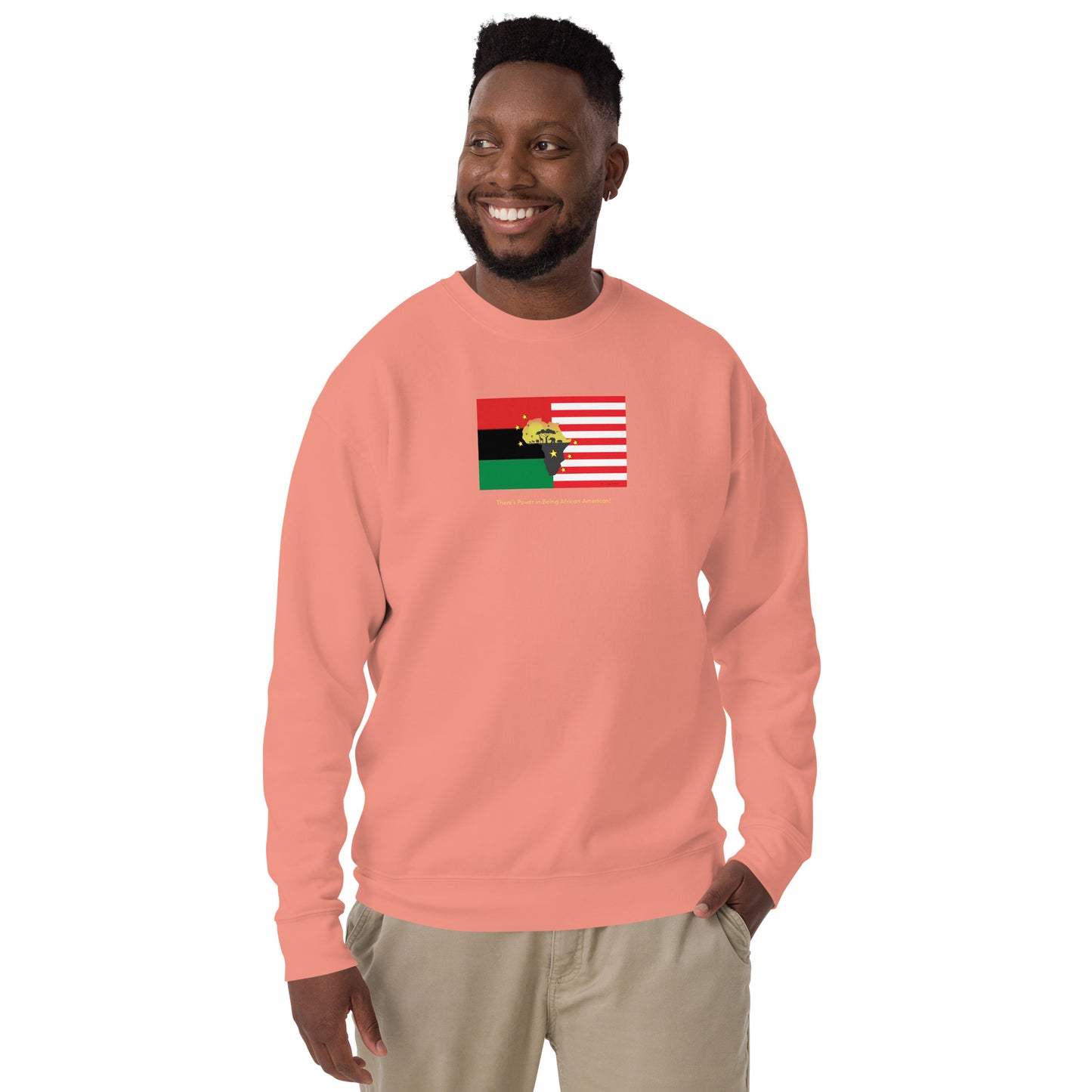 African American Unity Flag Premium Sweatshirt - Unisex