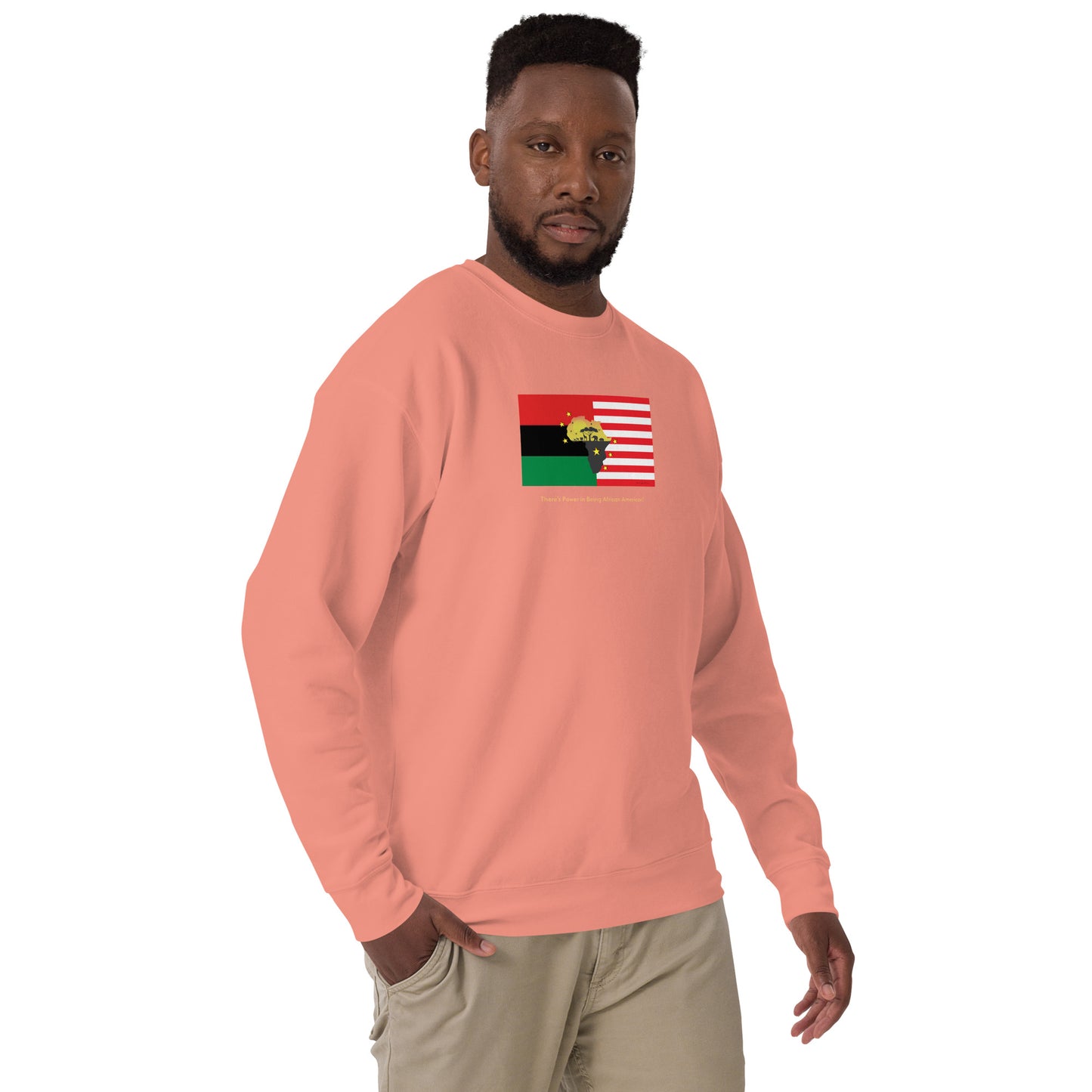 African American Unity Flag Premium Sweatshirt - Unisex