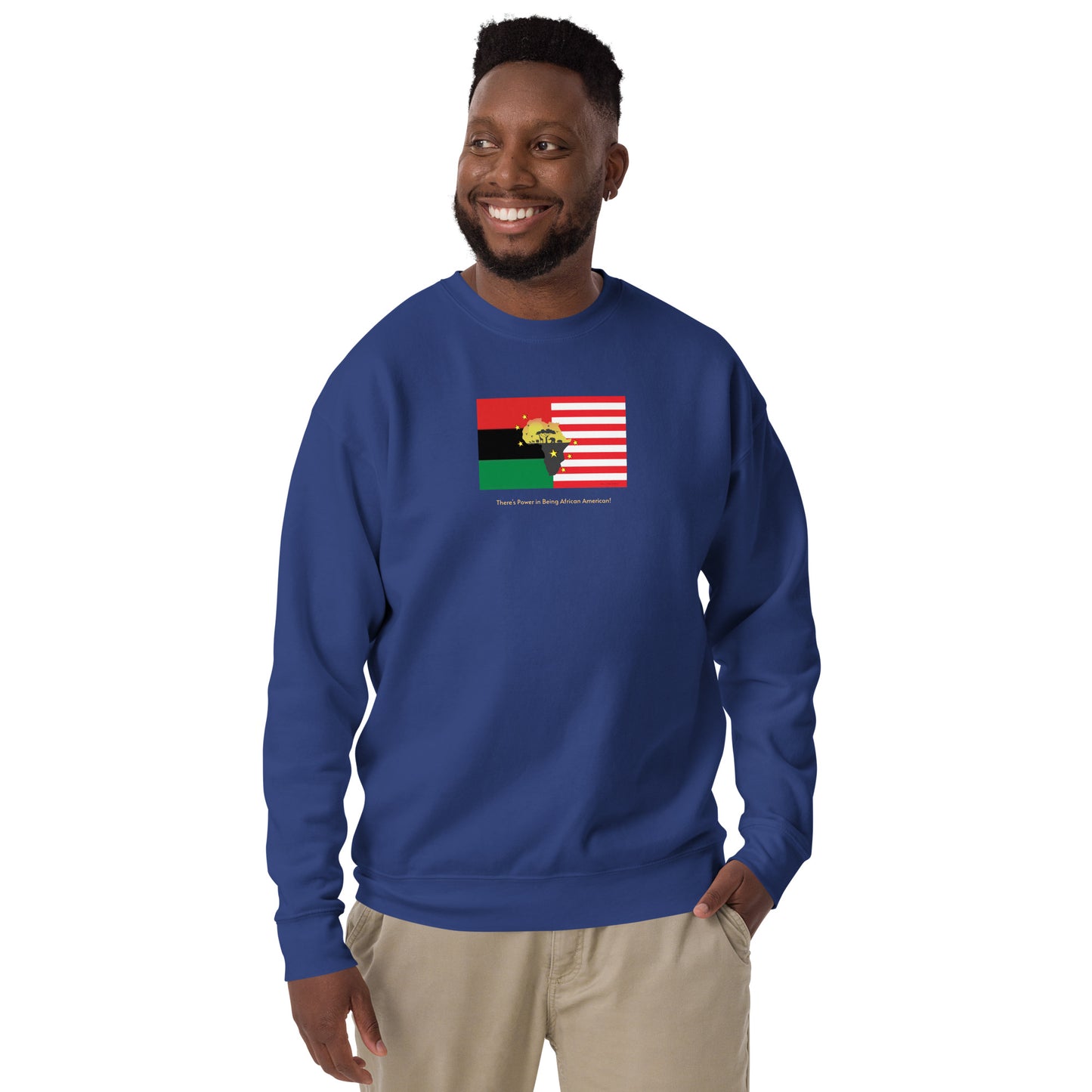 African American Unity Flag Premium Sweatshirt - Unisex