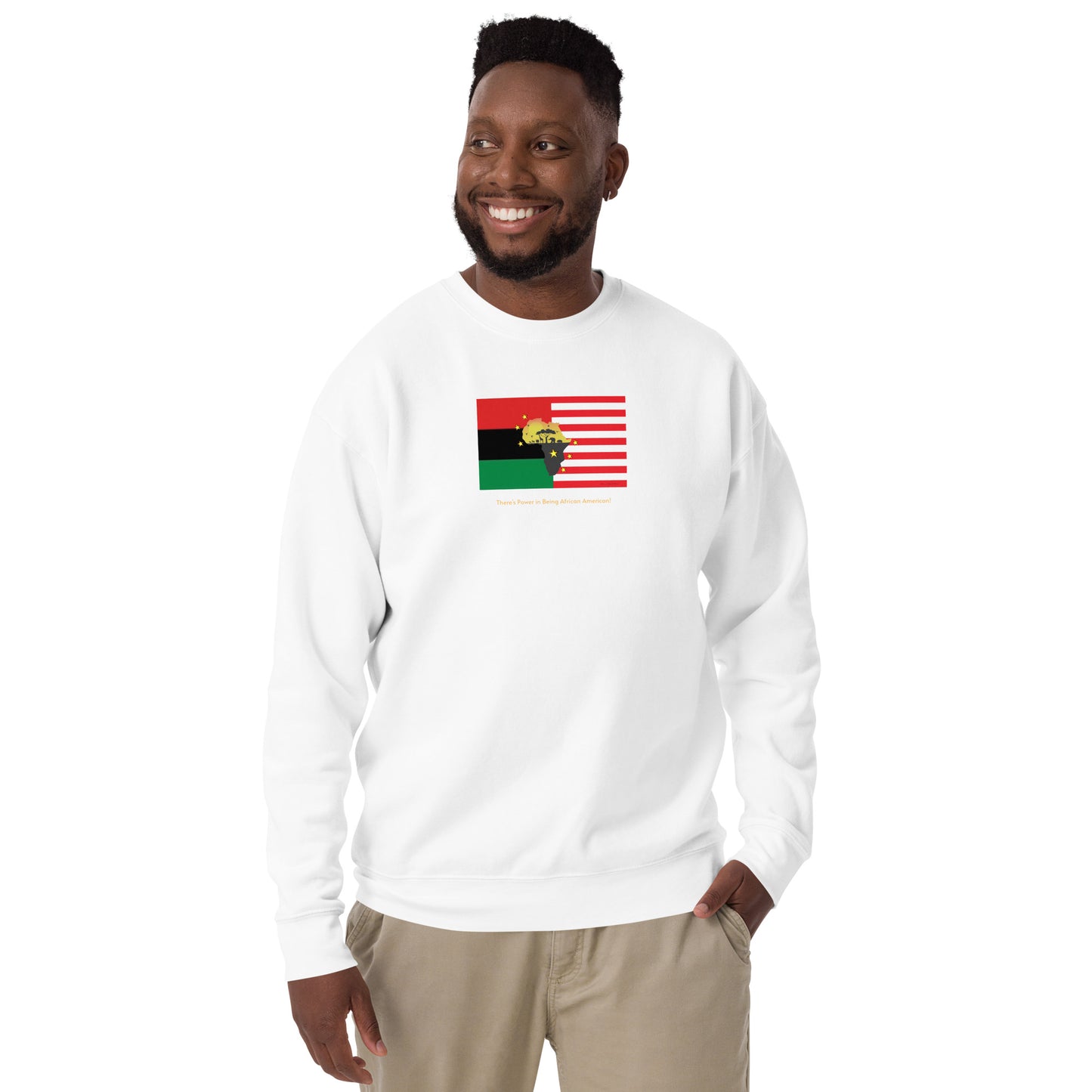 African American Unity Flag Premium Sweatshirt - Unisex