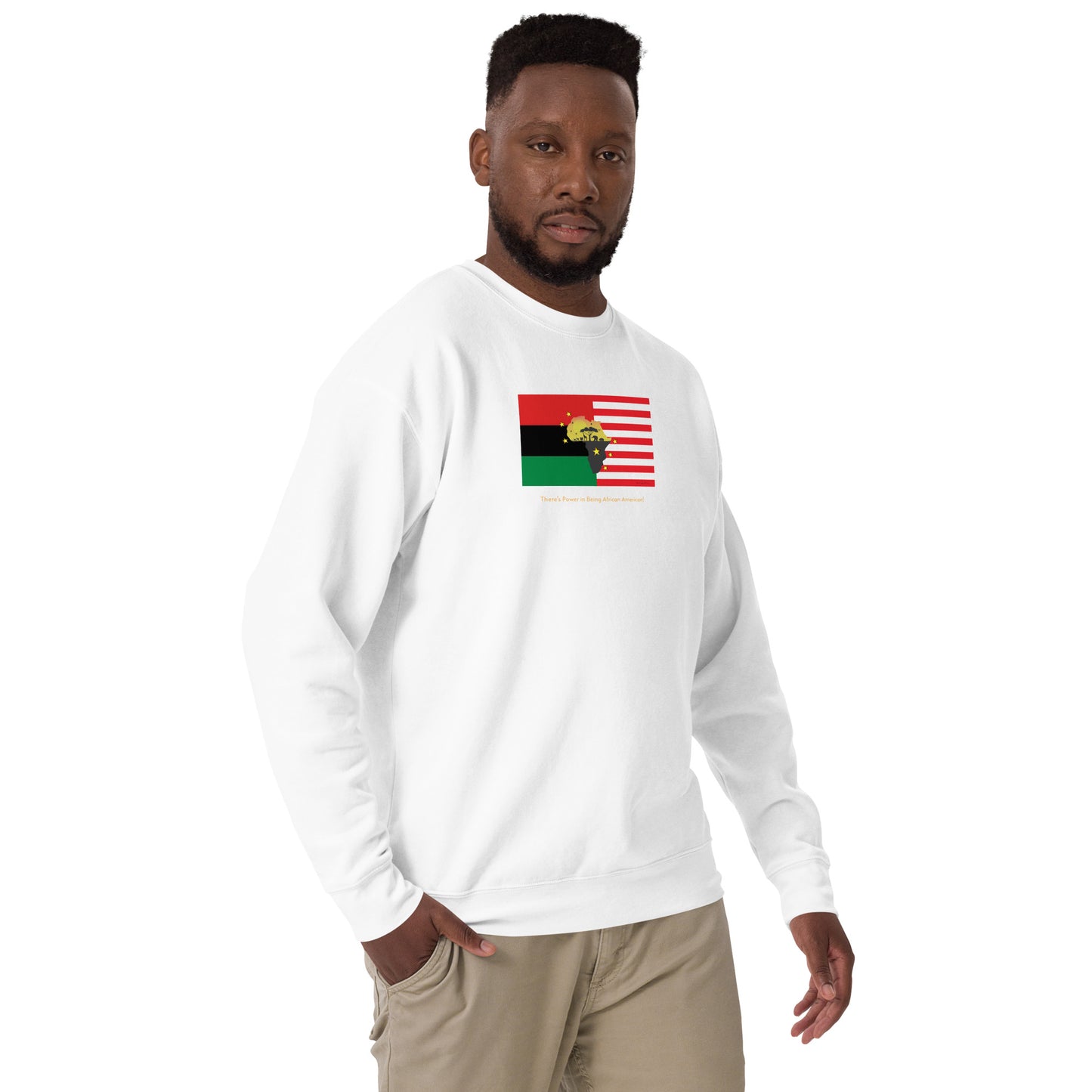 African American Unity Flag Premium Sweatshirt - Unisex