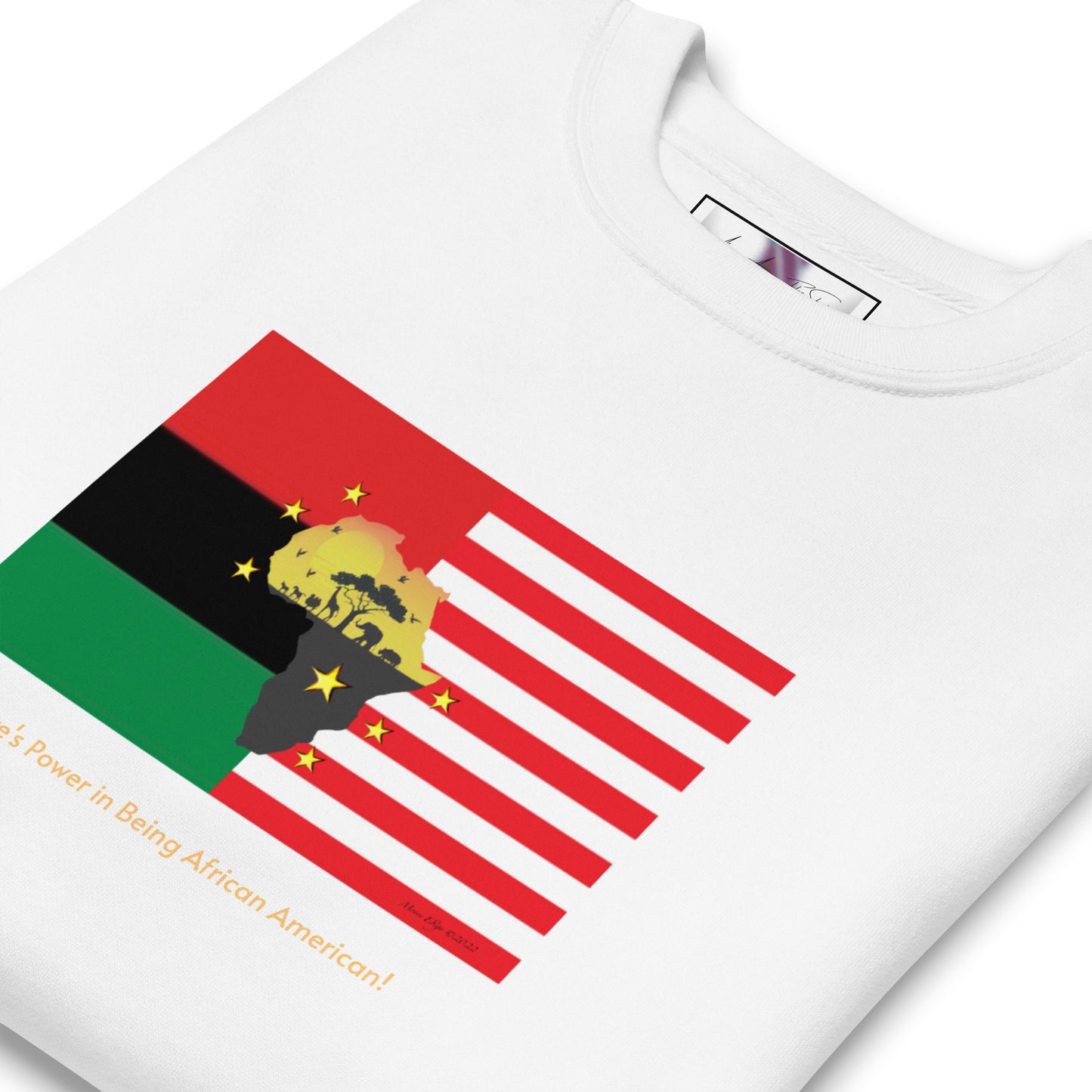 African American Unity Flag Premium Sweatshirt - Unisex