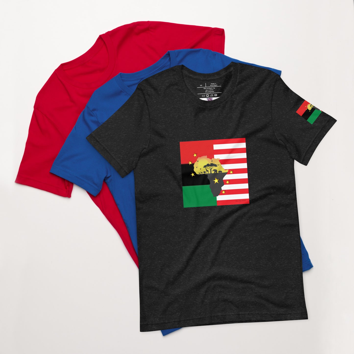 African American Unity Flag Tee - Unisex