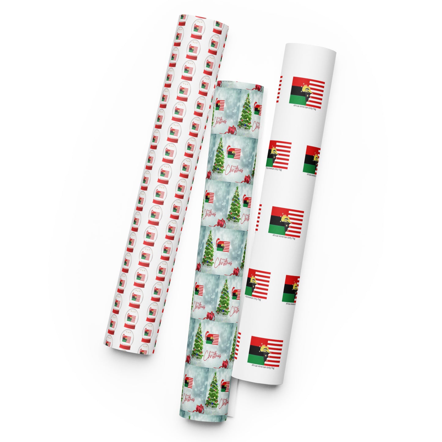 African American Unity Flag Wrapping Paper Sheets