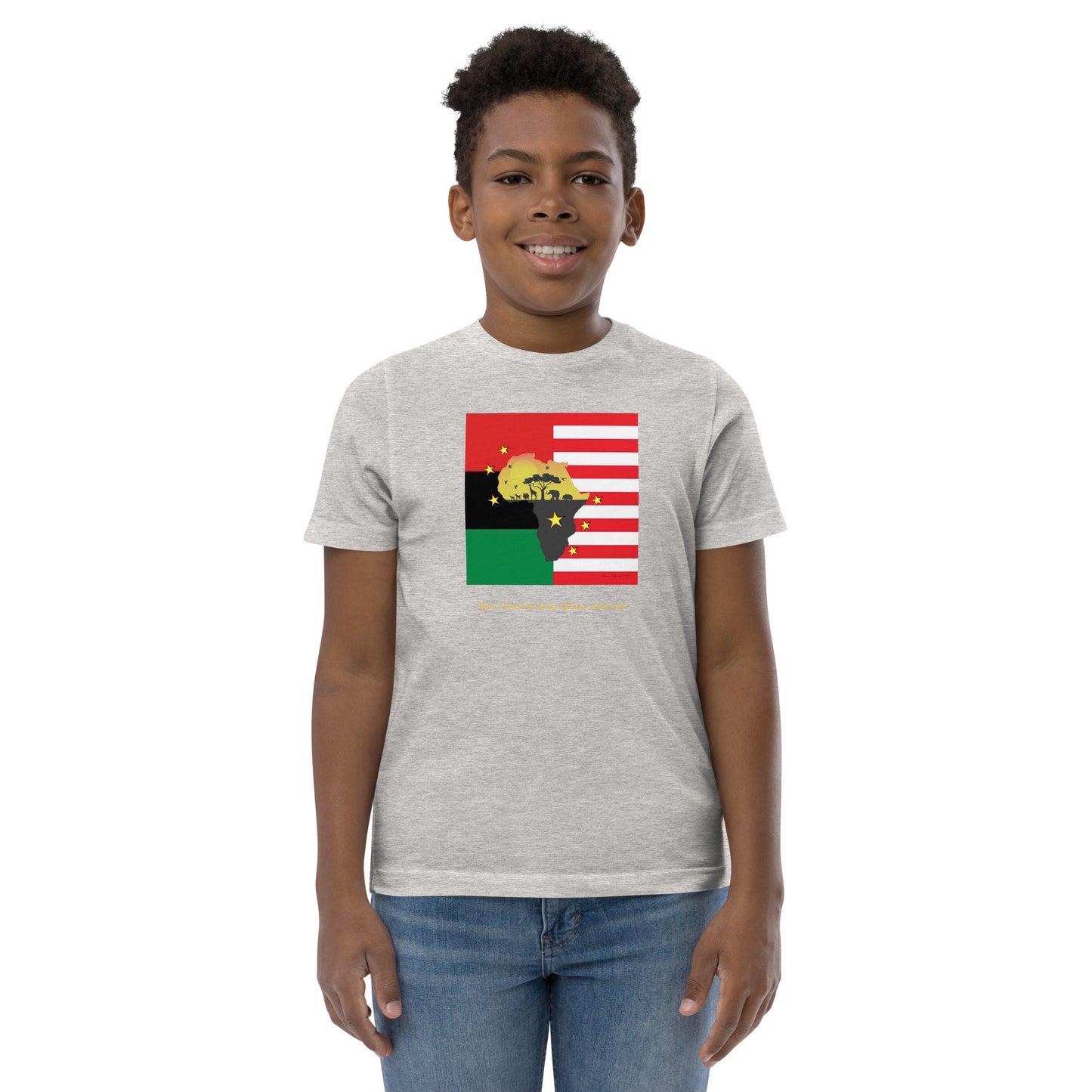 African American Unity Flag Tee - Youth