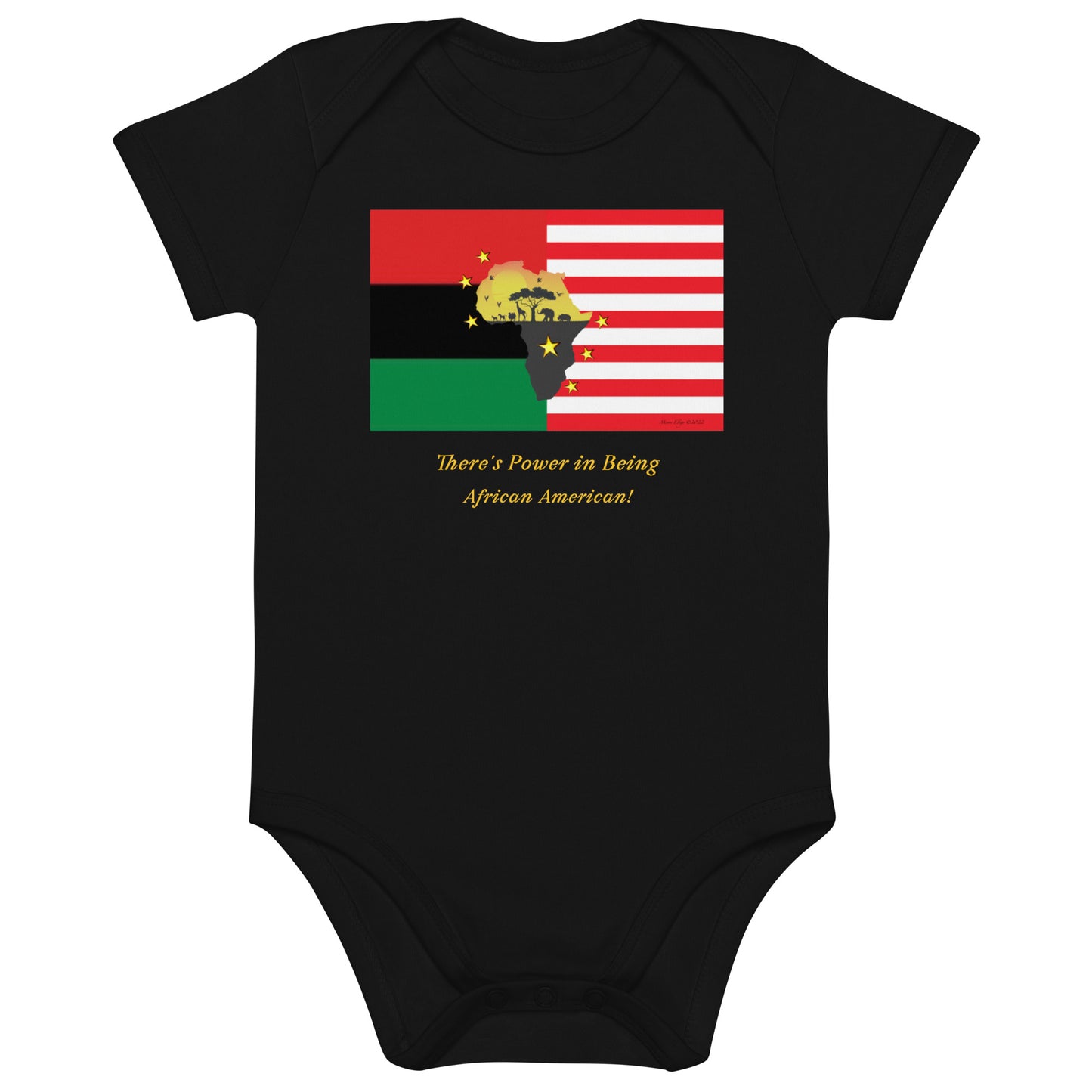 African American Unity Flag Onesie