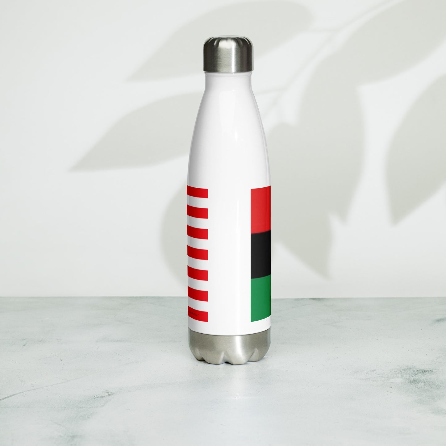 African American Unity Flag Water Bottle - Stainless Steel