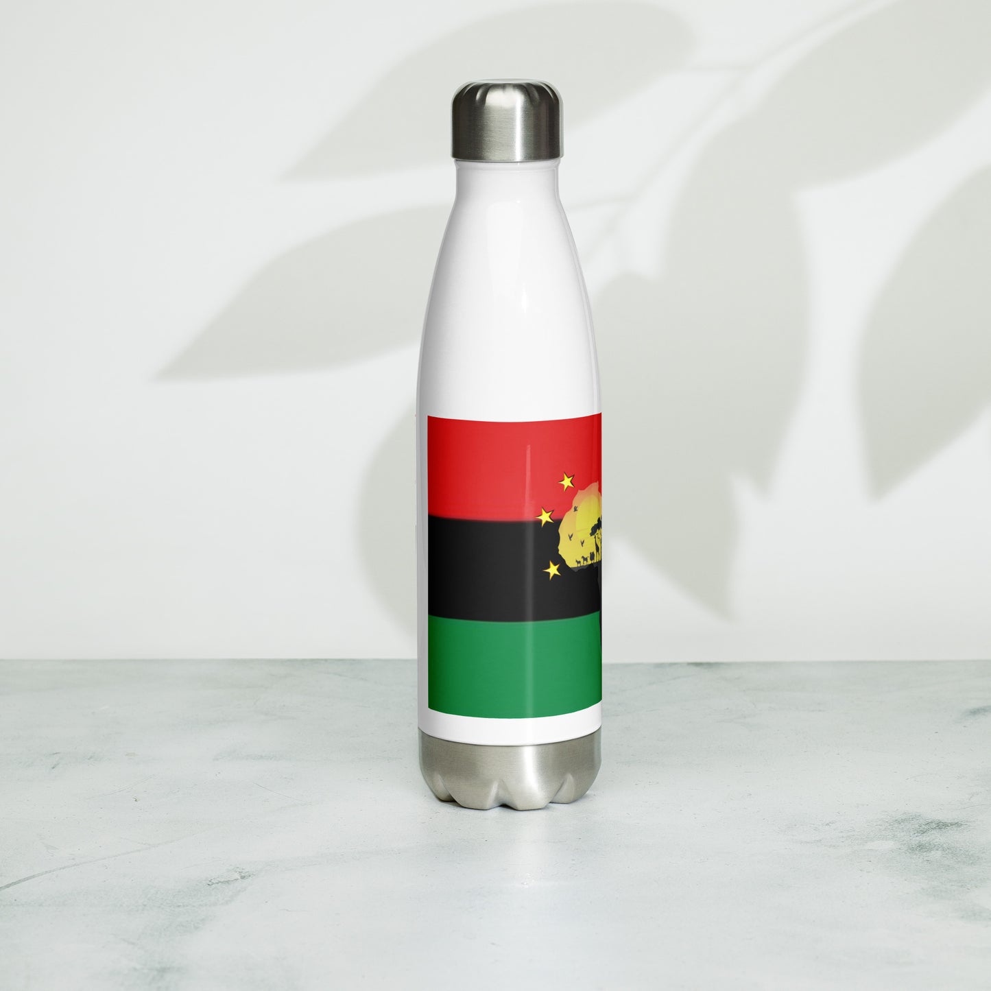 African American Unity Flag Water Bottle - Stainless Steel