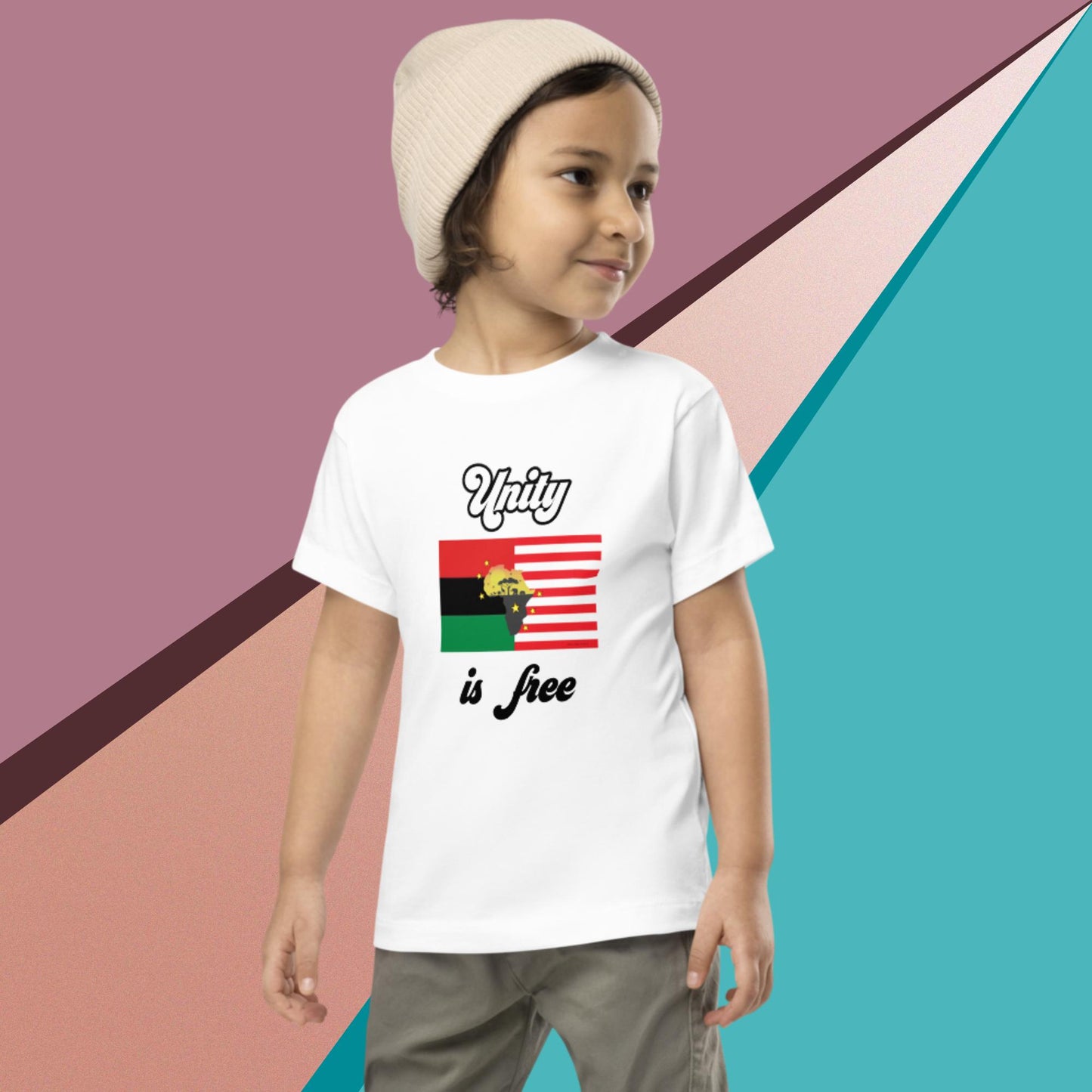 African American Unity Flag Toddler Tee